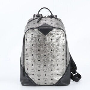 MCM Visetos Leather Backpack/Rucksack/Shoulder Bag for Men